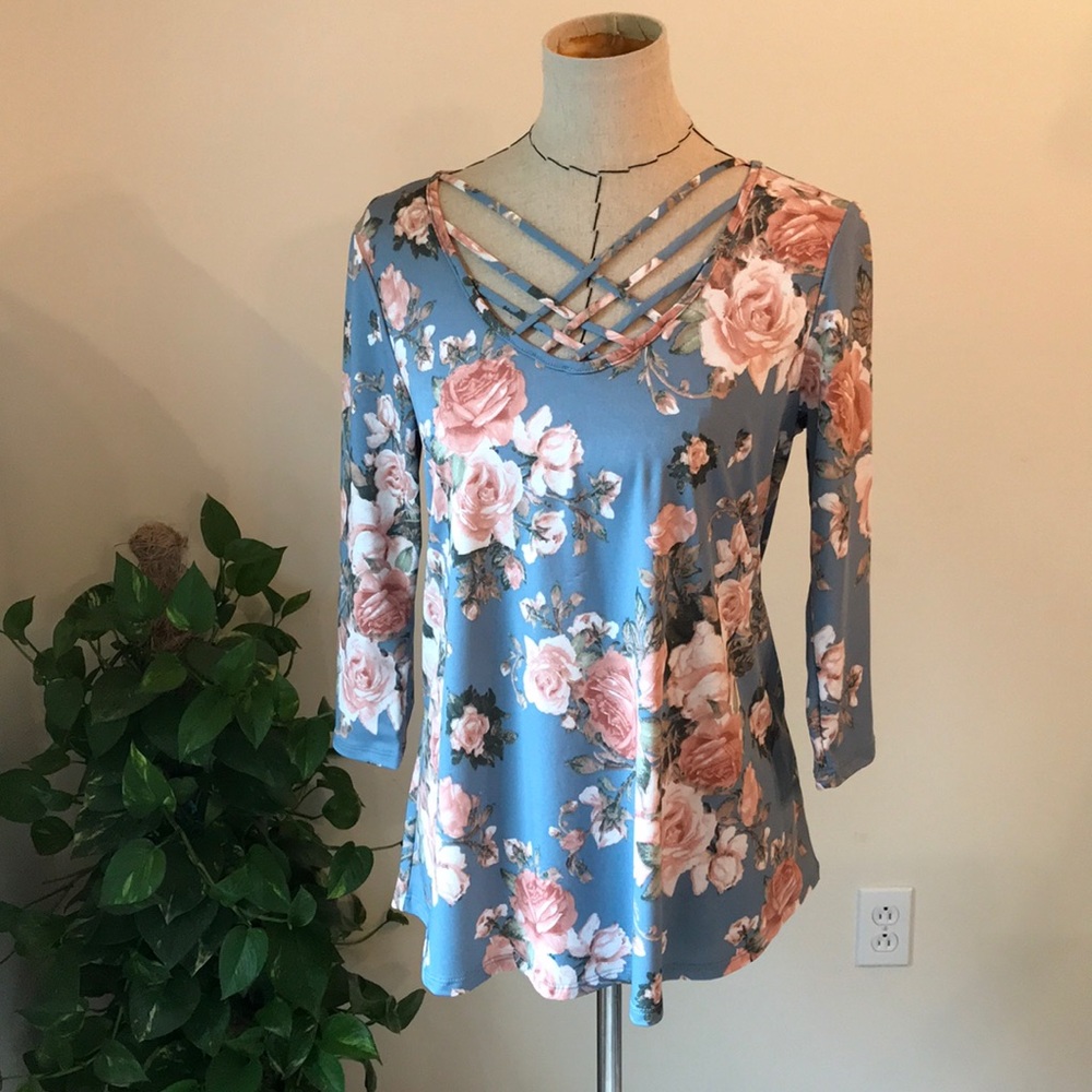 Papermoon blouse with 3/4 length sleeve